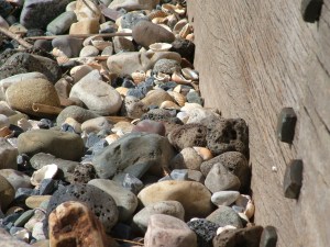 old stones wood iron